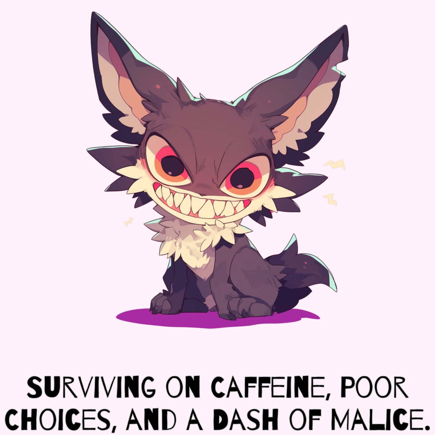 Surviving on Caffeine/Malice (Unisex Tee) Ships Free