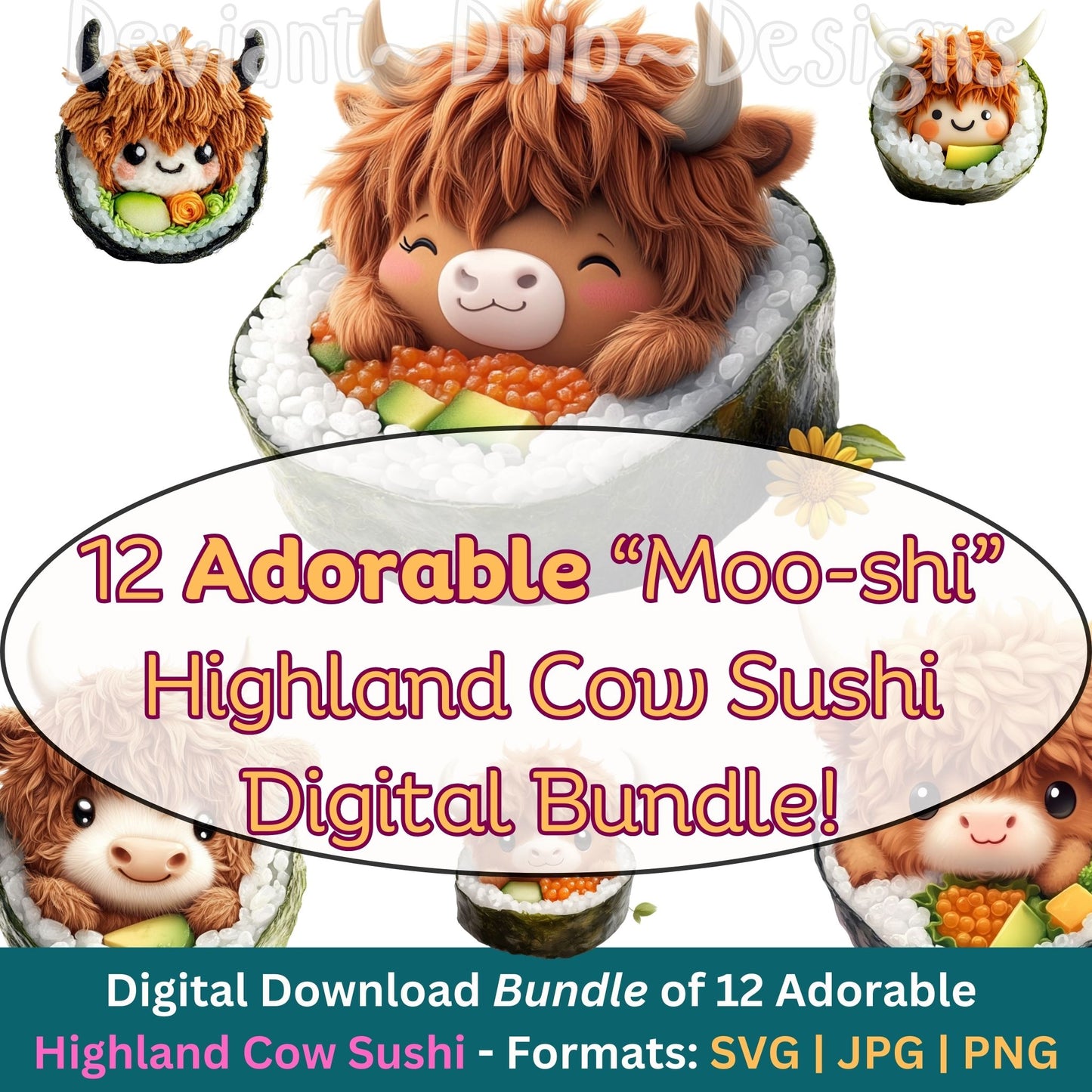 Moo-shi! Adorable Digital Art Download