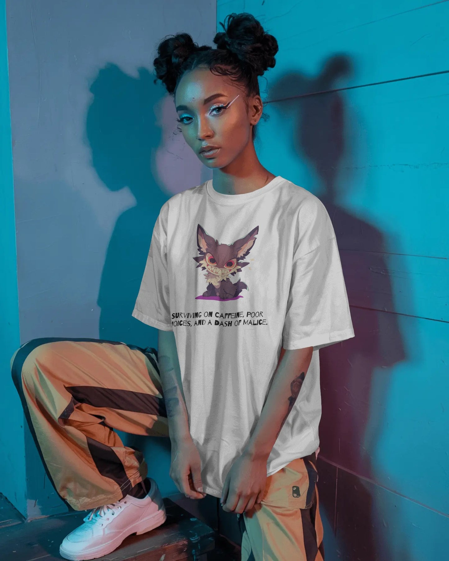 Surviving on Caffeine/Malice (Unisex Tee) Ships Free