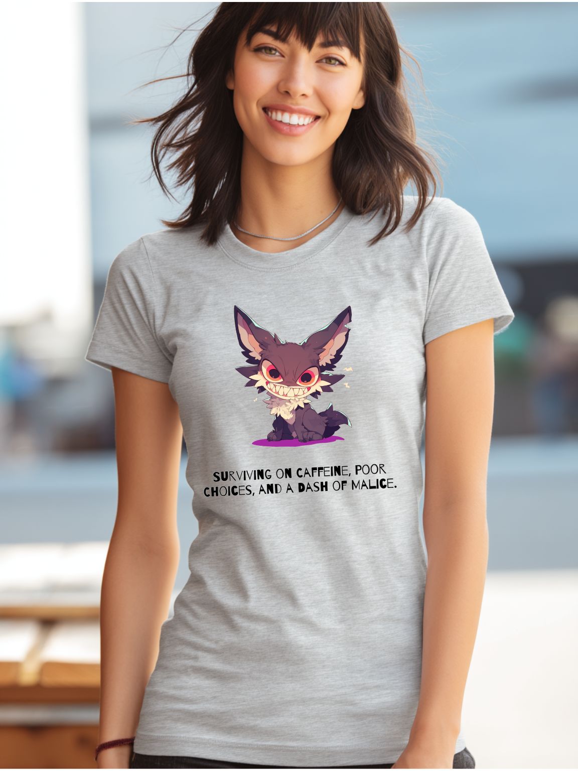 Surviving on Caffeine/Malice (Unisex Tee) Ships Free