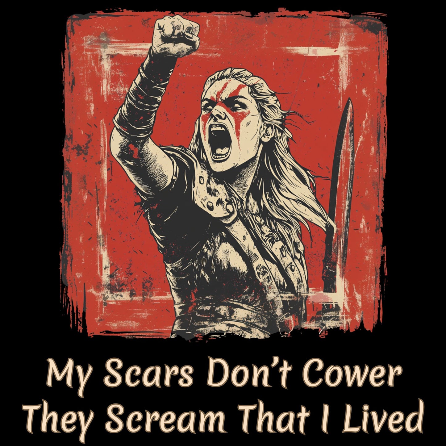 Valkyrie - Scars Scream Life (Unisex Tee) Ships Free