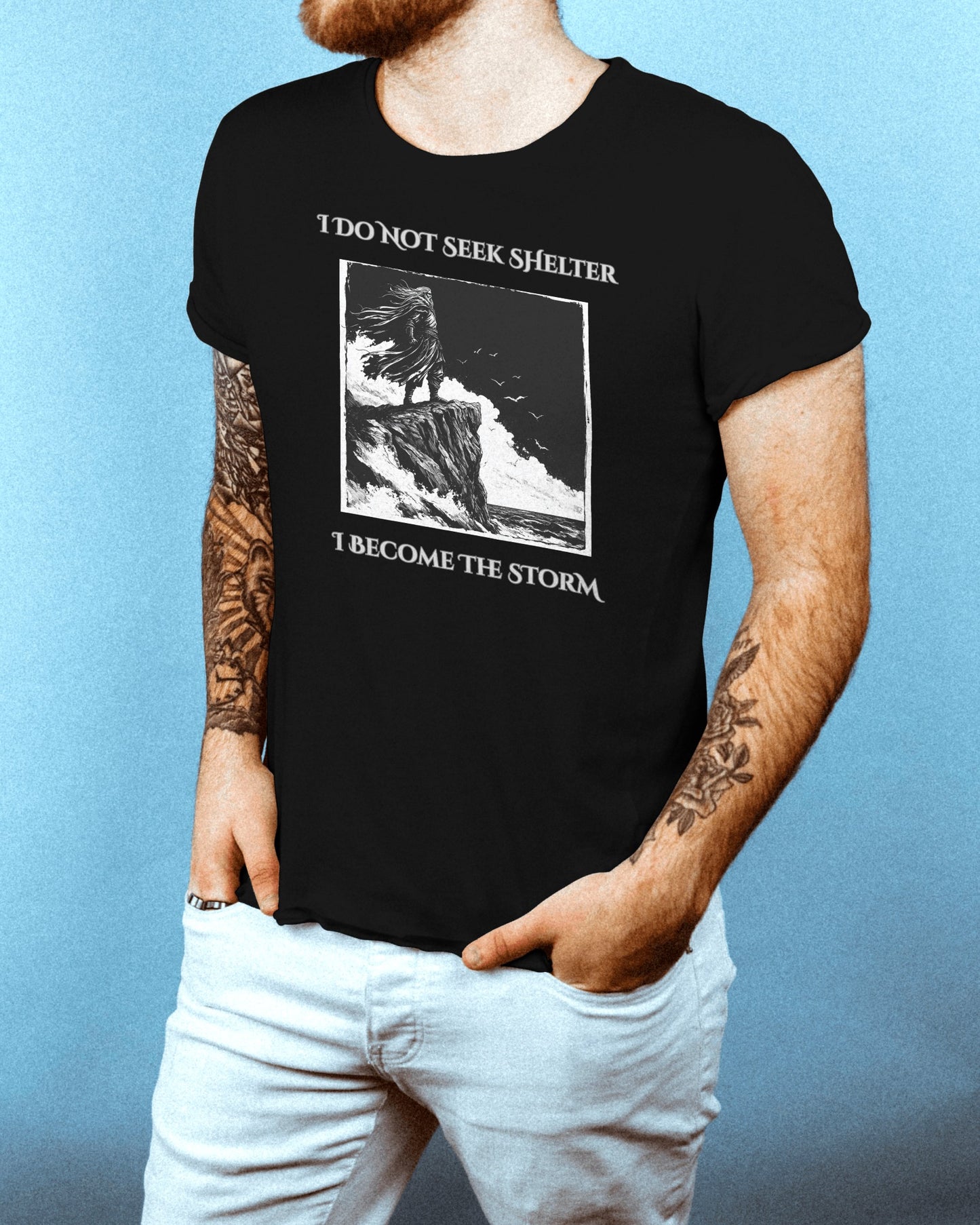 Viking - Become the Storm (Unisex Tee) - Ships Free