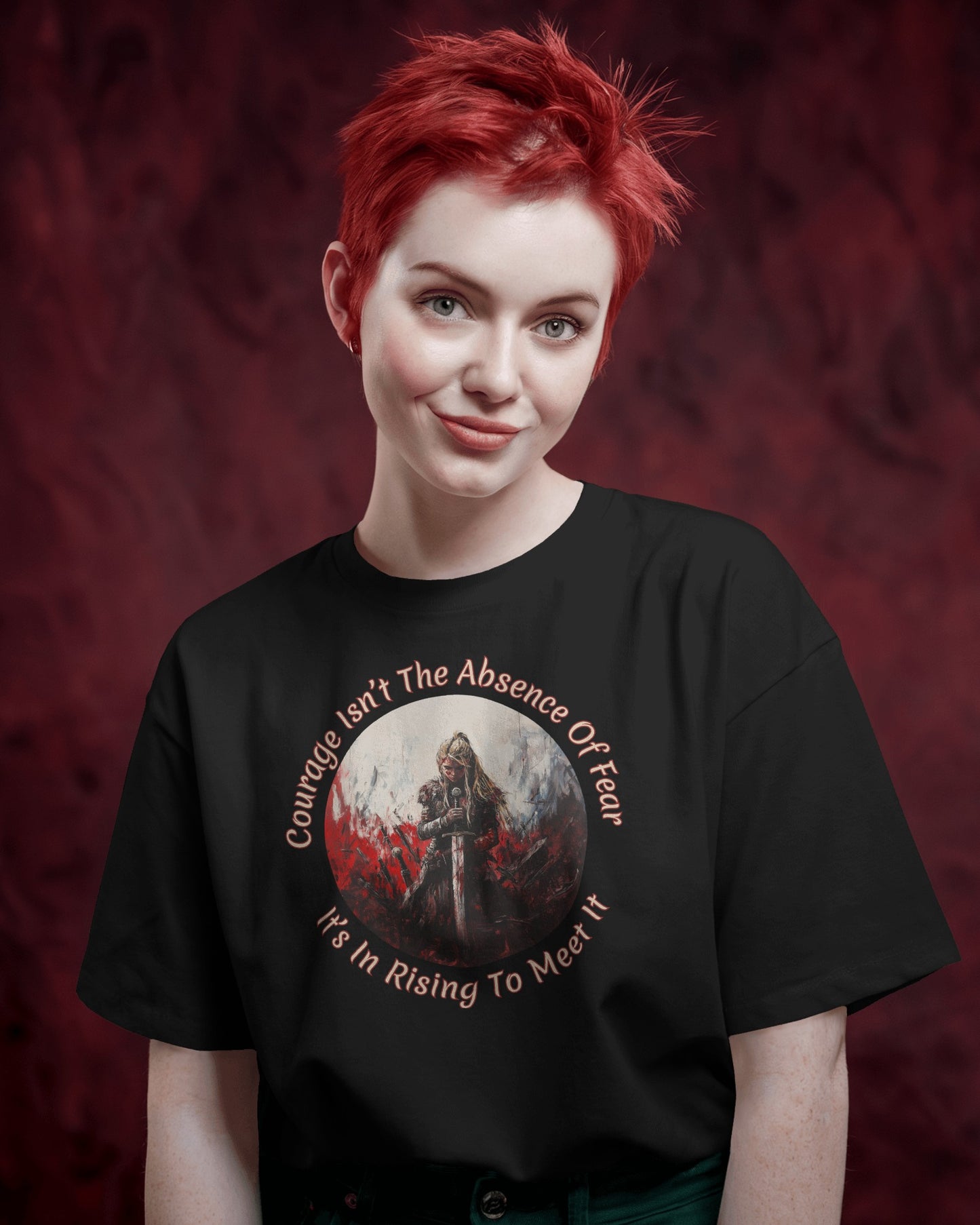 Valkyrie - Courage Rises (Unisex Tee) - Ships Free