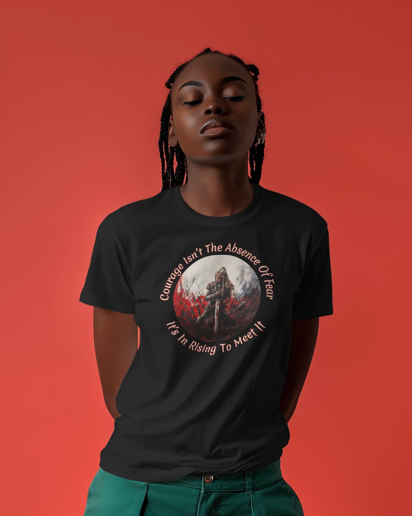 Valkyrie - Courage Rises (Unisex Tee) - Ships Free