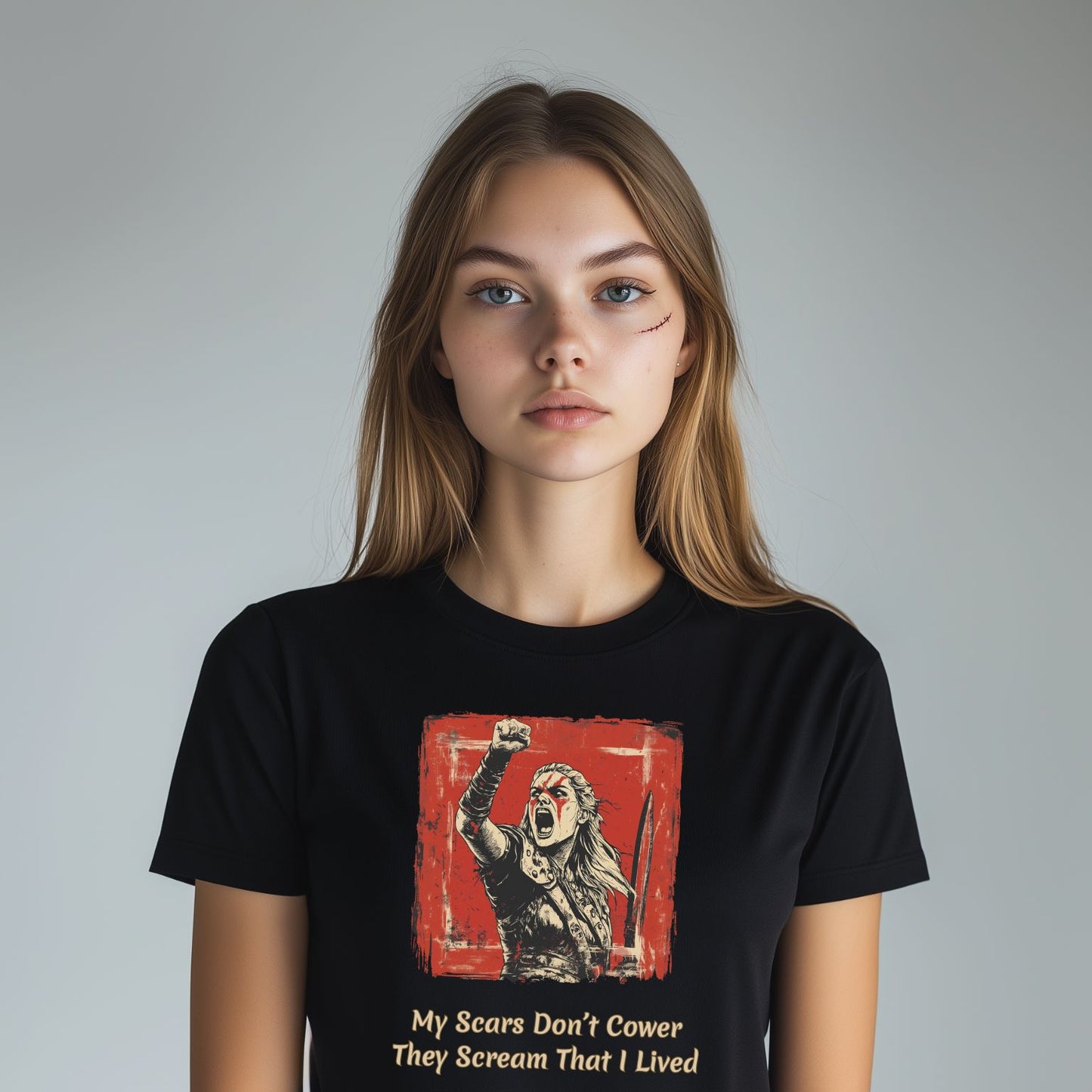 Valkyrie - Scars Scream Life (Unisex Tee) Ships Free