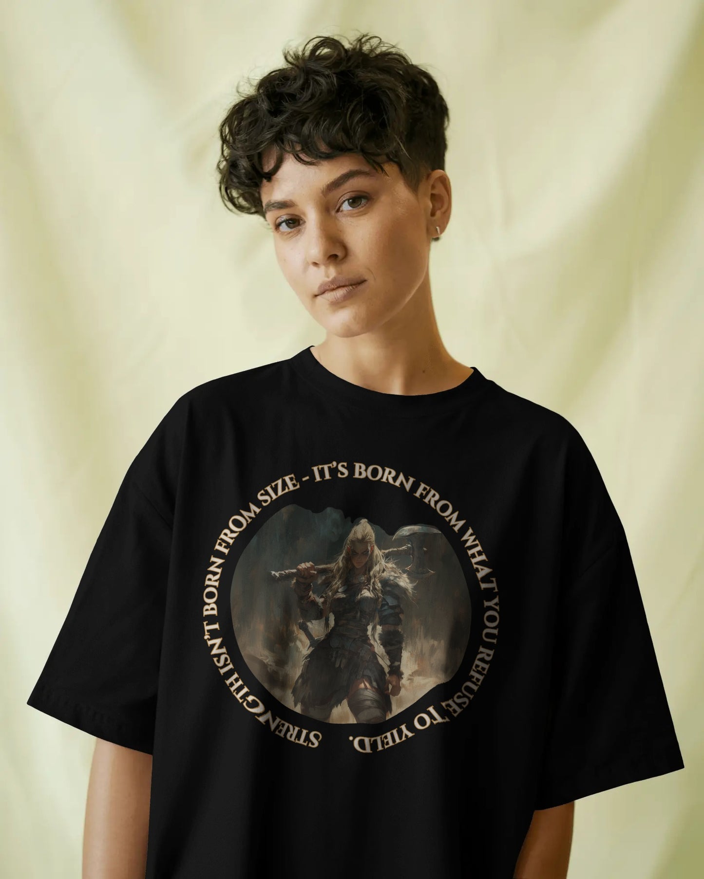 Valkyrie - Strength Refuses to Yield (Unisex Tee) Ships Free