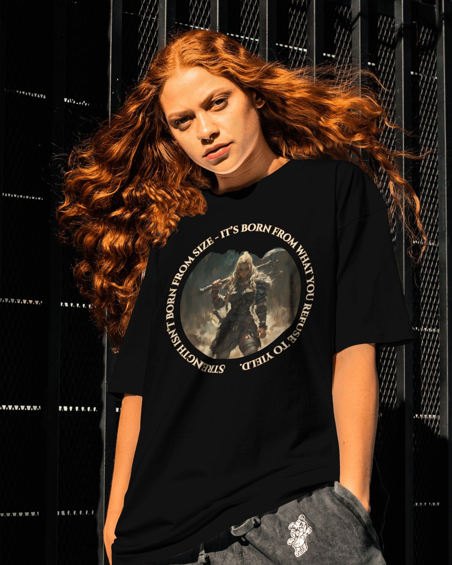 Valkyrie - Strength Refuses to Yield (Unisex Tee) Ships Free