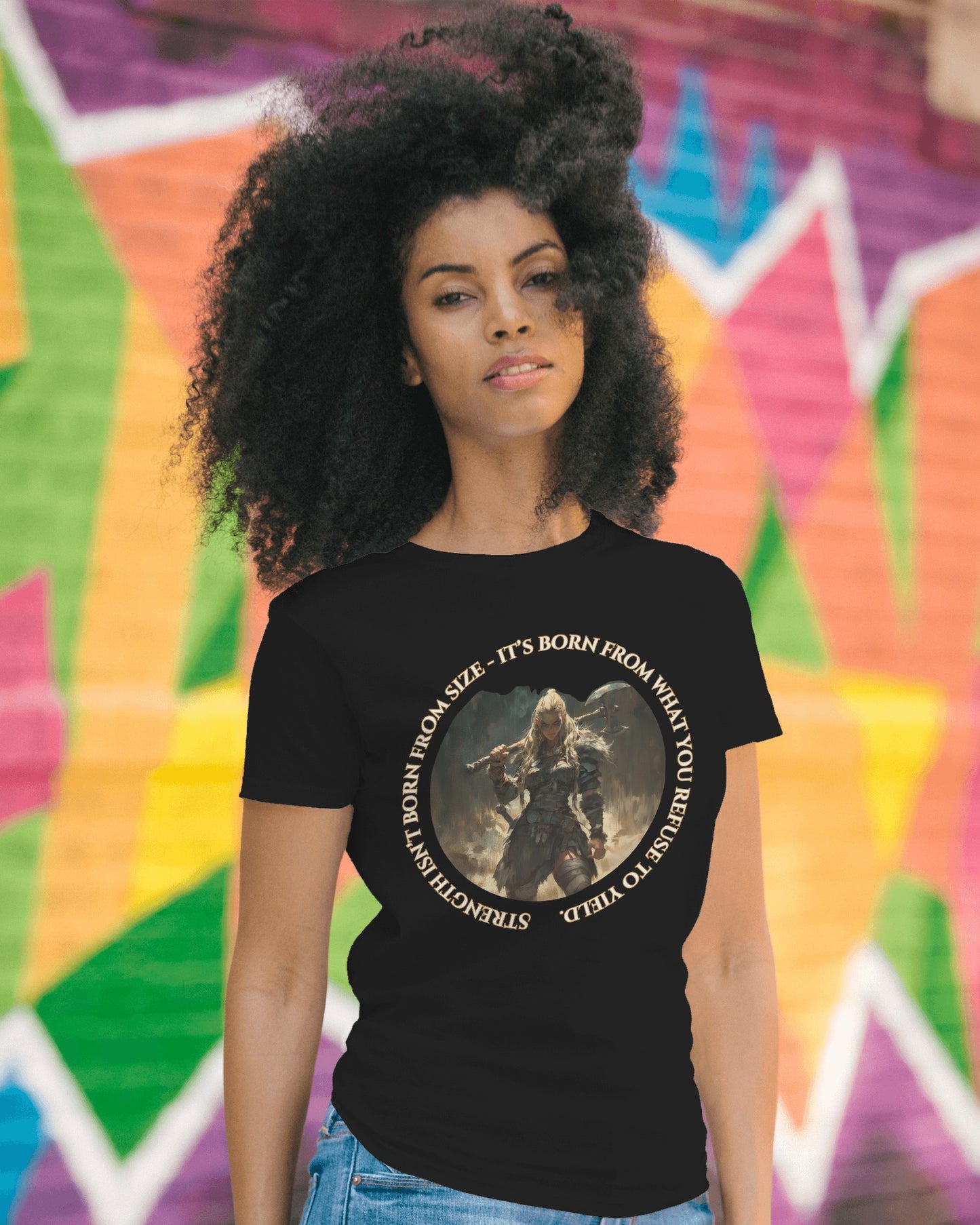 Valkyrie - Strength Refuses to Yield (Unisex Tee) Ships Free