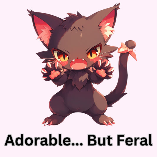 Adorable But Feral (Unisex Tee) - Ships Free!
