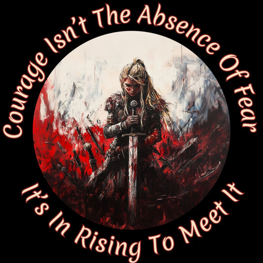 Valkyrie - Courage Rises (Unisex Tee) - Ships Free