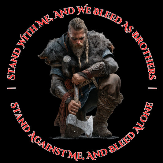 Viking Bleed As Brothers (Unisex Tee) Ships Free!